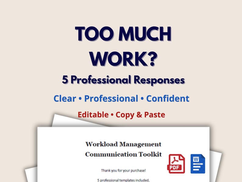 Workload Management Email Templates | Professional Workplace ...