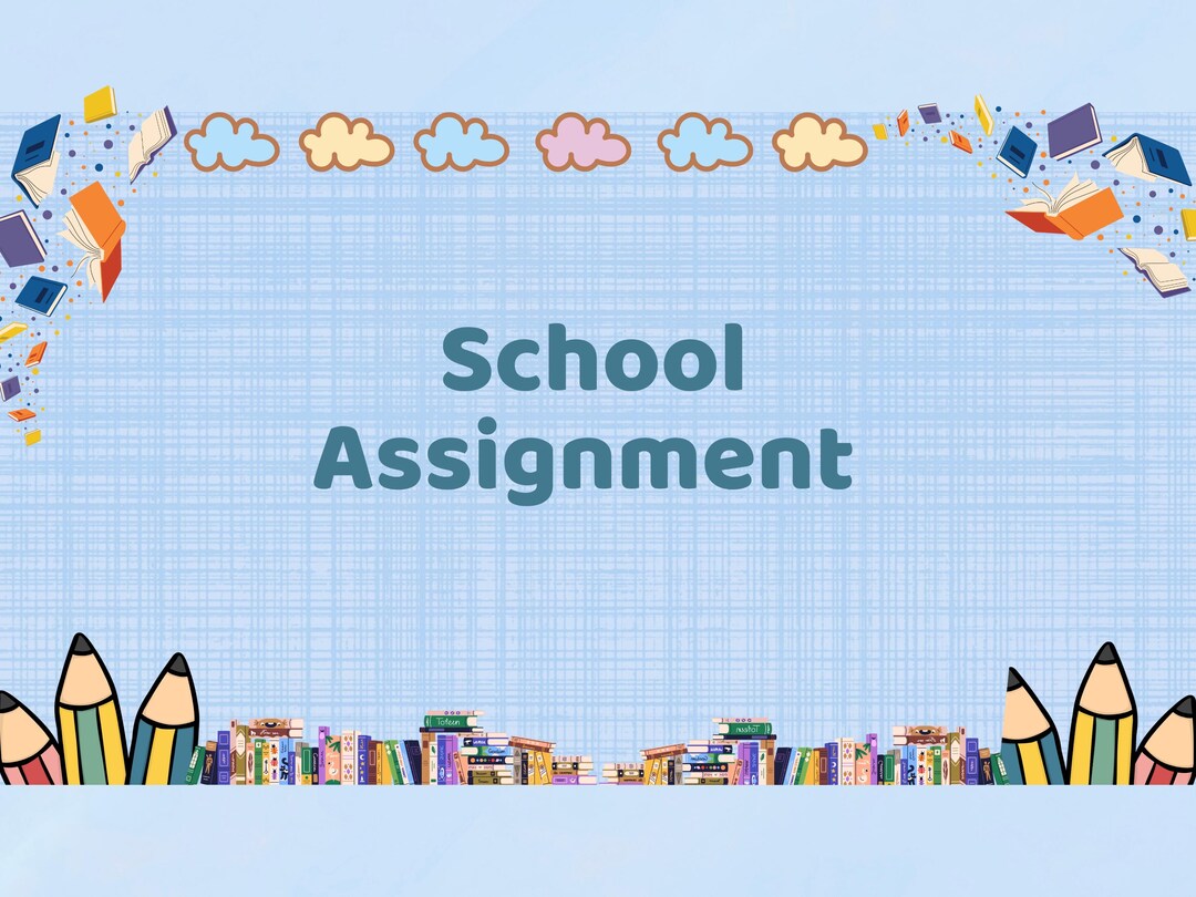 School Assignment Template Printable, Student Assignment Planner ...