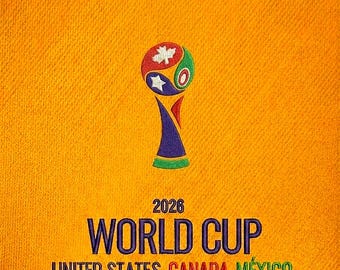 Diseño de bordado del trofeo de la Copa Mundial 2026, archivo para máquina de coser del campeonato de fútbol (descarga instantánea)