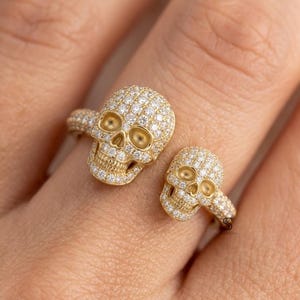 Alexander Mcqueen Skull Ring - Etsy