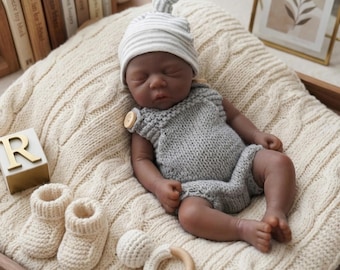 Realistic Reborn Baby Doll Girl 7 Inch – Lifelike Handmade Sleeping Newborn Baby Boy
