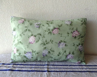 Pale green Lilacs lumbar pillow 14 x 23 inch