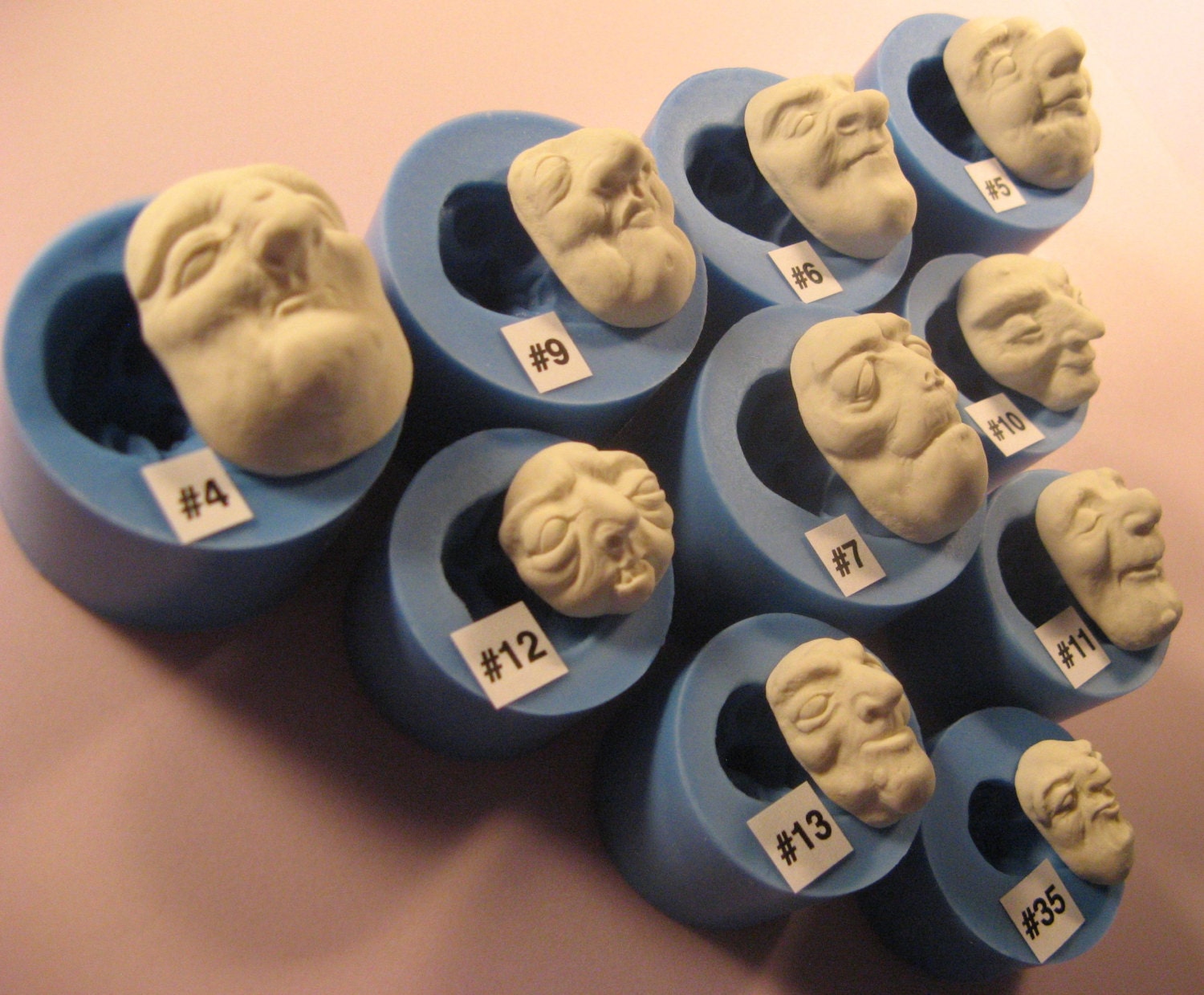 YOUR CHOICE - Food Grade Flexible Silicone Mold Mould of Doll Face Ca…