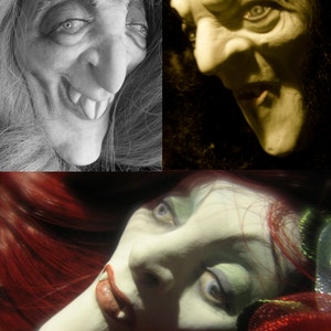 YOUR CHOICE - FG Flex Silicone Press Mold of Doll Face Cab - Male Female Vampire