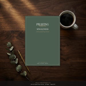 Diario de oración para solteros / Devocional cristiano de 40 días para solteros cristianos / Descarga digital en PDF