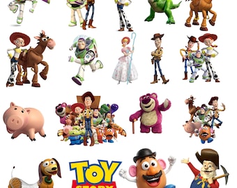 Toy Story Clipart PNG Bundle, Toy Story PNG Cartoon Sublimation Clipart, Toy Story Movie Themed Clip Art Collection, Toy Story Party PNG Svg