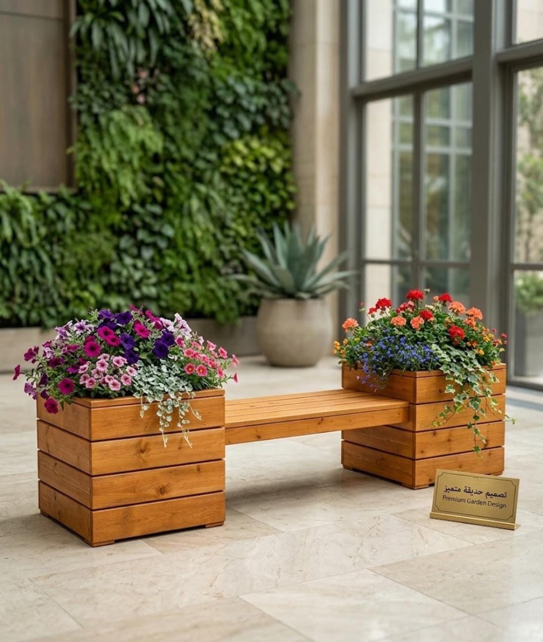 Outdoor Bench With Planter Plans | DIY Garden Bench With Integrated ...