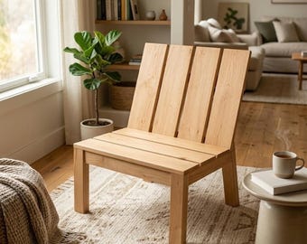 Planos para sillas – Sillones de salón sin reposabrazos (descarga en PDF)