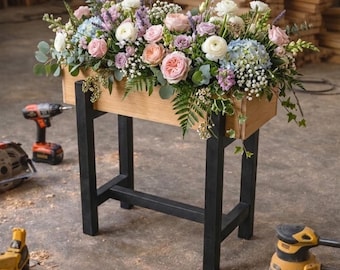 Baupläne für kleine Hochbeete | DIY-Pflanzenständer aus Holz (PDF-Download)