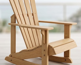 Progetto fai da te per sedia a dondolo Adirondack | Schema di falegnameria | Guida all'arredamento da esterno | Download PDF immediato | Istruzioni passo passo
