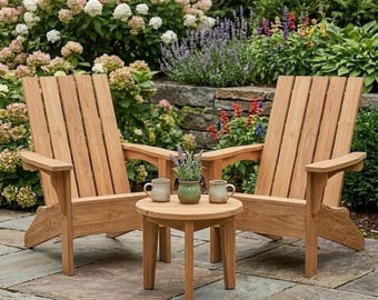 DIY Modern Adirondack Chair Plans - Step-by-Step Woodworking Guide - PDF Download