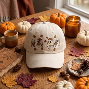 Diseño de bordado de fantasmas leyendo, lindos fantasmas leyendo libros, archivo de bordado, amante de los libros de otoño, bordado de calabaza, regalo de Halloween para amantes de los libros. imagen 3