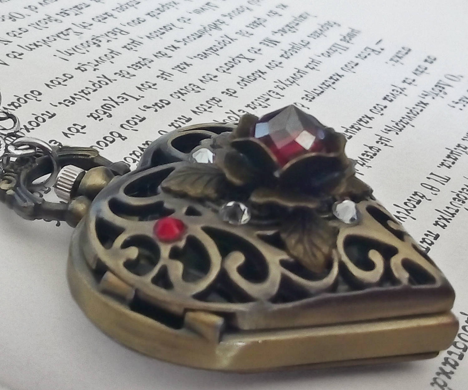 Victorian Pocket Watch Necklace Romantic Pocket Watch Pendant Etsy