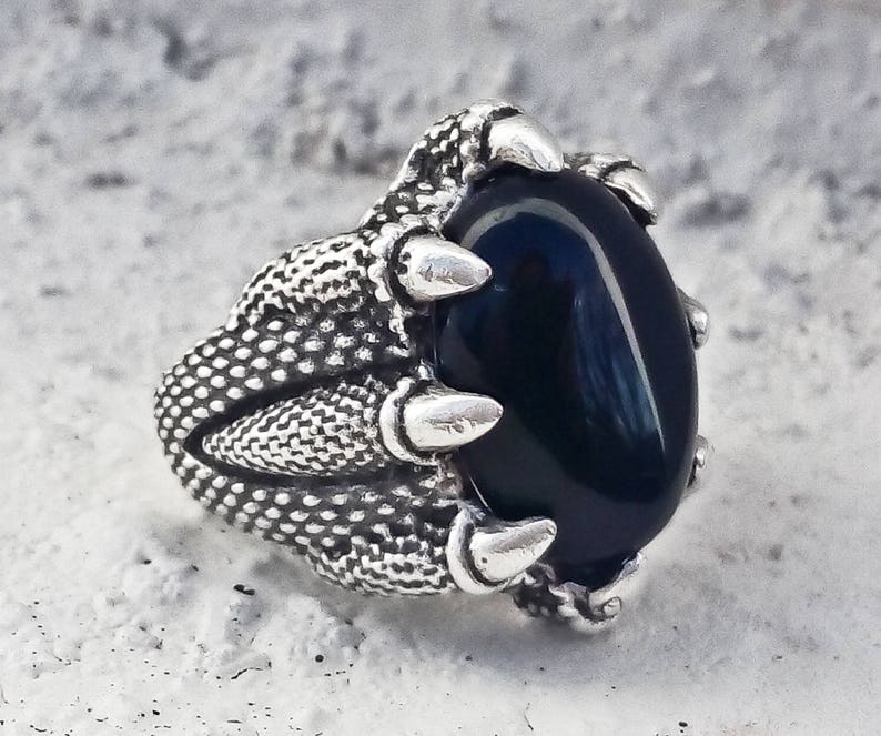 Dragon Claw Ring Gothic Ring Mens Ring Goth Ring Talon Ring - Etsy