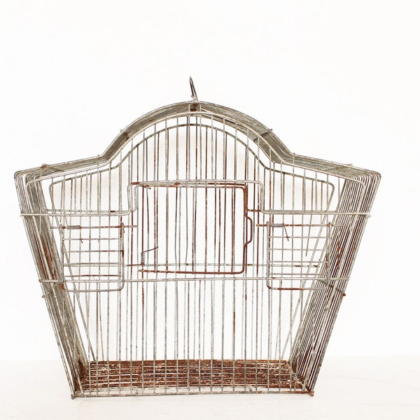 Vintage pagoda grey bird cage garden decor