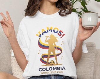 Vamos Colombia World Cup 2026 T-Shirt | Soccer Fan Tee
