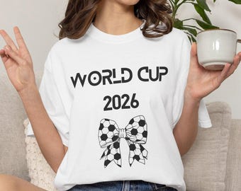 World Cup 2026 Soccer Bow T-shirt | Football Tournament Tee