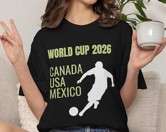 Typography Text Pattern World Cup 2026 T-Shirt | White Graphic Tee, Minimal Text Design