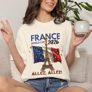 Allez France World Cup 2026 T-shirt | France Soccer Fan Tee image 4