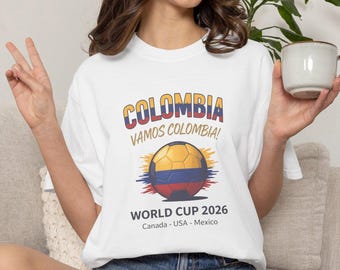 Vamos Colombia World Cup 2026 Fan T-Shirt | Colombia Soccer Tee