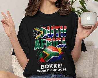 South Africa Bokke World Cup Supporter T-shirt | Soccer Fan Tee