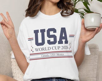 World Cup 2026 USA Fan T-shirt | Minimalist Soccer  Design