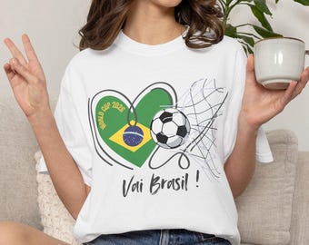 Vai Brazil World Cup 2026 Soccer Fan T-shirt
