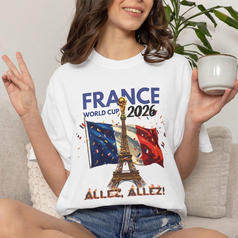 Allez France World Cup 2026 T-shirt | France Soccer Fan Tee image 1