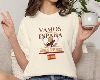 Camiseta de fútbol Vamos España para el Mundial / Camiseta de fútbol de España