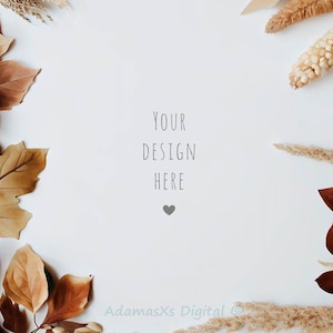 Fall background, Halloween mockup, Thanksgiving mock, Farmhouse mock-up, Stock Photo, Flat Lay, Top view, Product mockup, Cozy, October- JPG