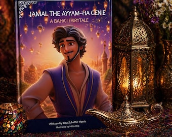 Gift Set of Jamal the Ayyam-i-ha Genie: A Baha'i Fairytale and genie lamp