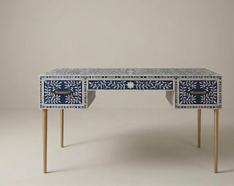Bone inlay Desk, Vanity table, Office Desk