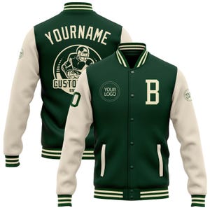 Personalized Varsity Jacket with Custom Name & Number | Baseball Letterman Jacket | Team Bomber Jacket | Custom Gift Men Women 9XL