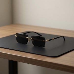 Minimalist Black Rectangular Sunglasses – Retro Slim Shades, Unisex Vintage Eyewear, Trendy Street Style Glasses, UV Protection