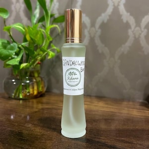 Handgjord sandelträsparfymmist, Jaipur träig doftolja, vegansk kroppsspray bild 1