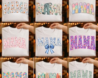 Floral Mama PNG, Spring Sublimation Design, Mother’s Day Shirt (Digital Download)