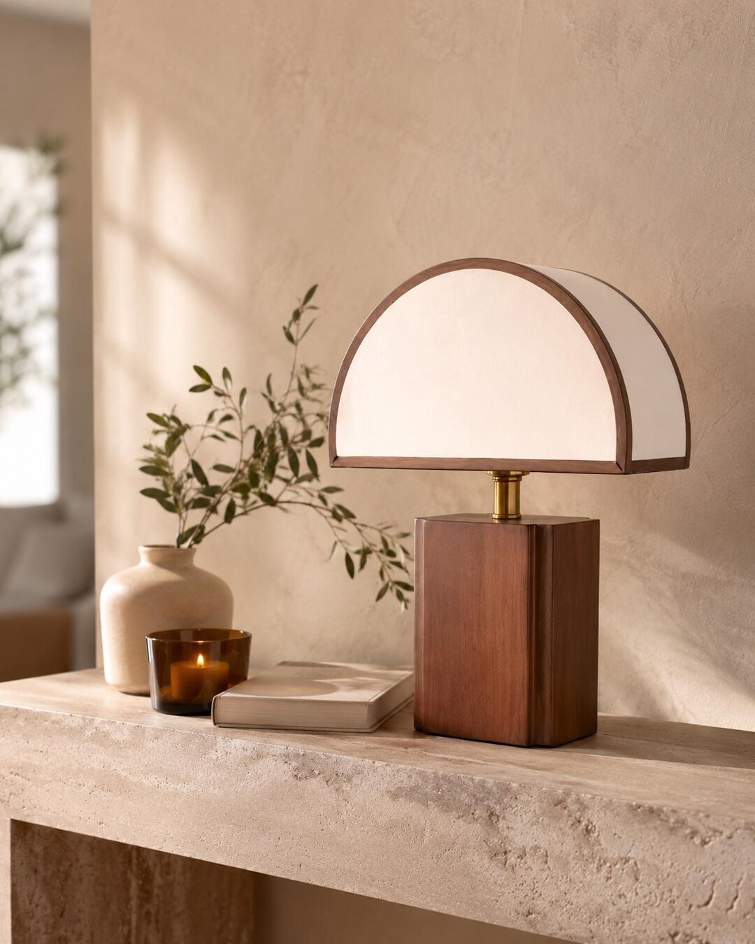 Nordic Table Lamp, Wooden Bedside Lamp, Scandinavian Desk Light ...