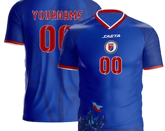 Custom Soccer Jersey Mens Womens Haiti 2026 Cup T Shirts For Fans Birthday Mother's Father's Day Gifts, Personalized Name And Number