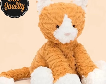 Jellycat Fuddlewuddle Ginger Cat Plush 20cm Orange Soft Toy