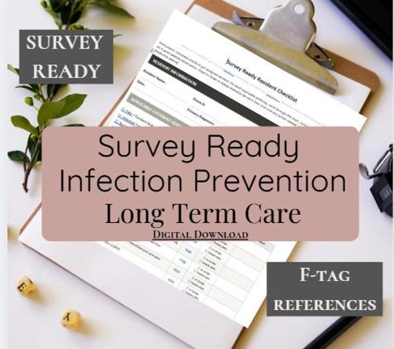 Infection Prevention Audit Tool | LTC Survey Prep, F880 Compliance (Digital Download)