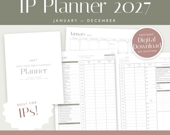 Infection Preventionist Planner 2027 | Long-Term Care IP Planner (Digital Download)