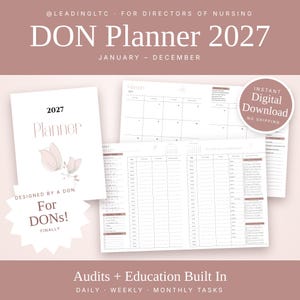 2027 Director of Nursing Annual Planner | Printable PDF | Leading In Long Term Care