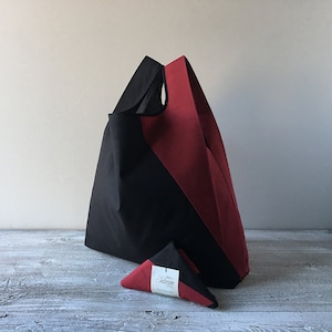 sac unisexe avec motif géométrique noir et rouge déjeuner minimaliste dans son sac pour homme et pour femme sac à main capaciuos épicerie / cadeau Saint-Valentin