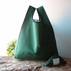dunkel grün Männer Mittagessen Tasche aus Baumwolle / green Tasche geräumig Lebensmittelgeschäft Tasche / Geschenk für Männer / St. Patricks Day Geschenk / Väter Tagesgeschenk