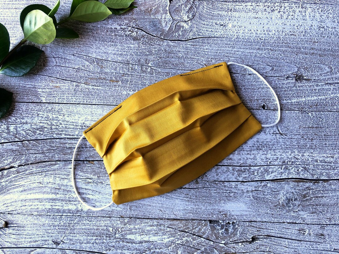 Yellow Face Mask Adult Face Mask Man Mask and Woman Mask Etsy