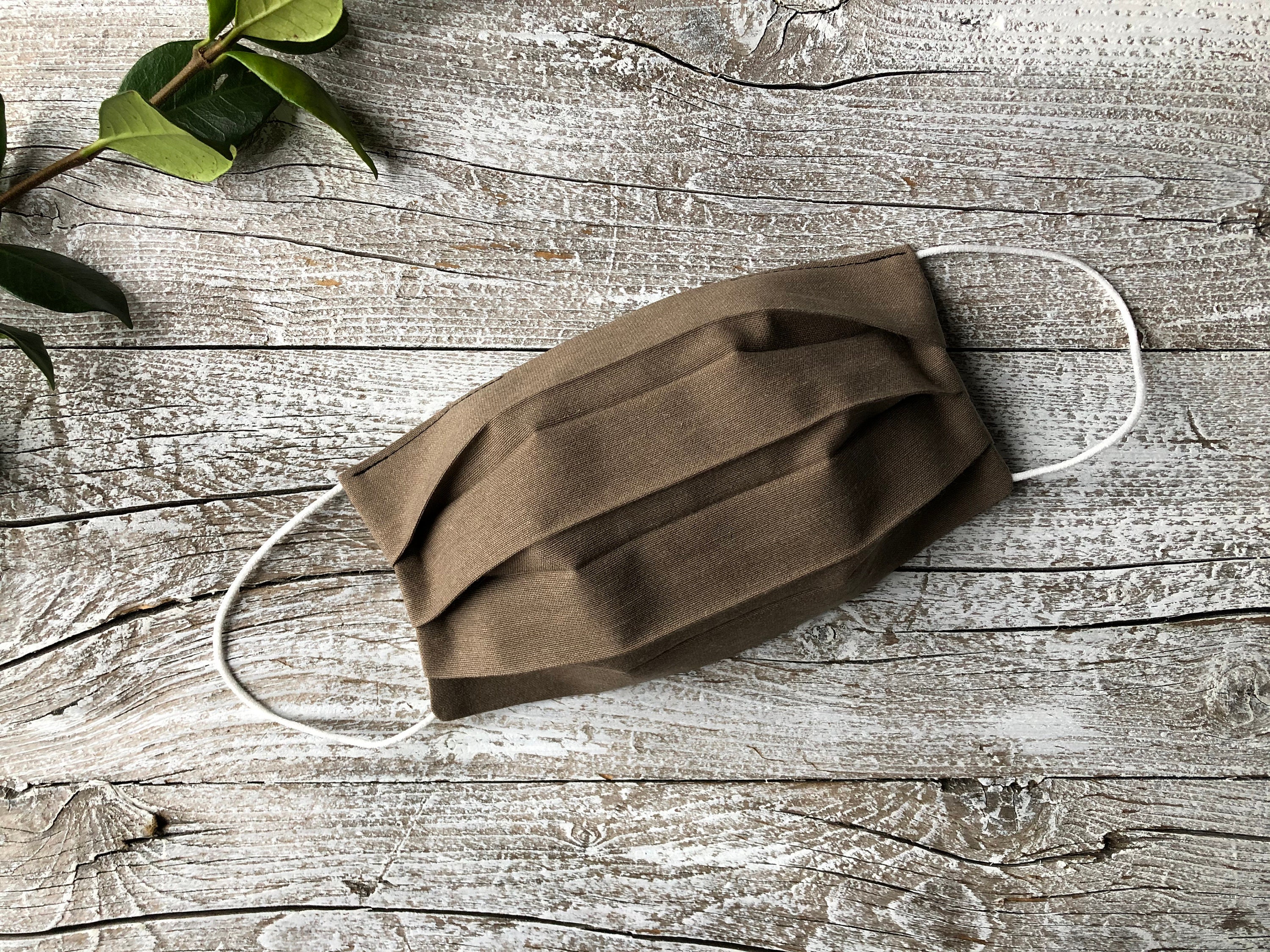Beige face mask, adult face mask hazelnut color, man mask and woman mask, washable face mask