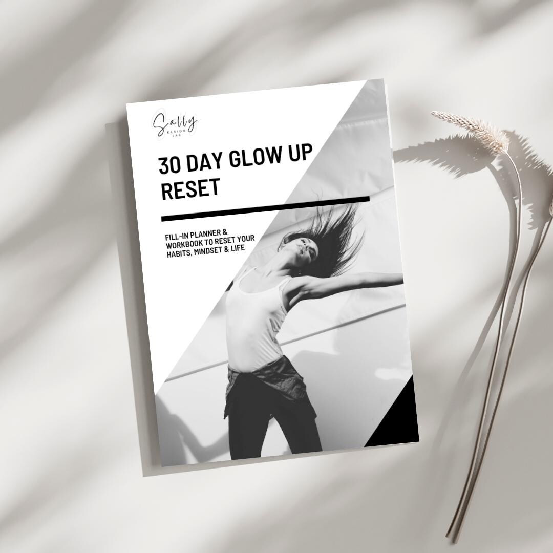 30 Day Glow up Reset Planner, Habit Tracker, Self Improvement Workbook ...
