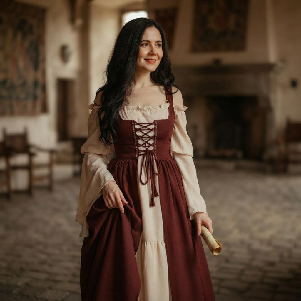 100% Cotton Dresses Medieval