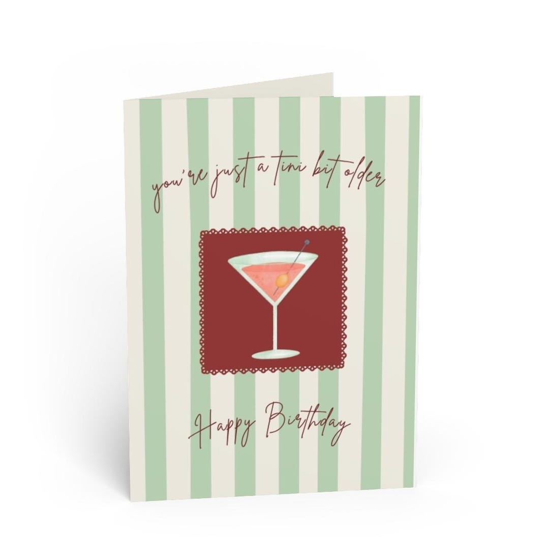 Martini Cocktail Birthday Card | Greeting Card - Etsy