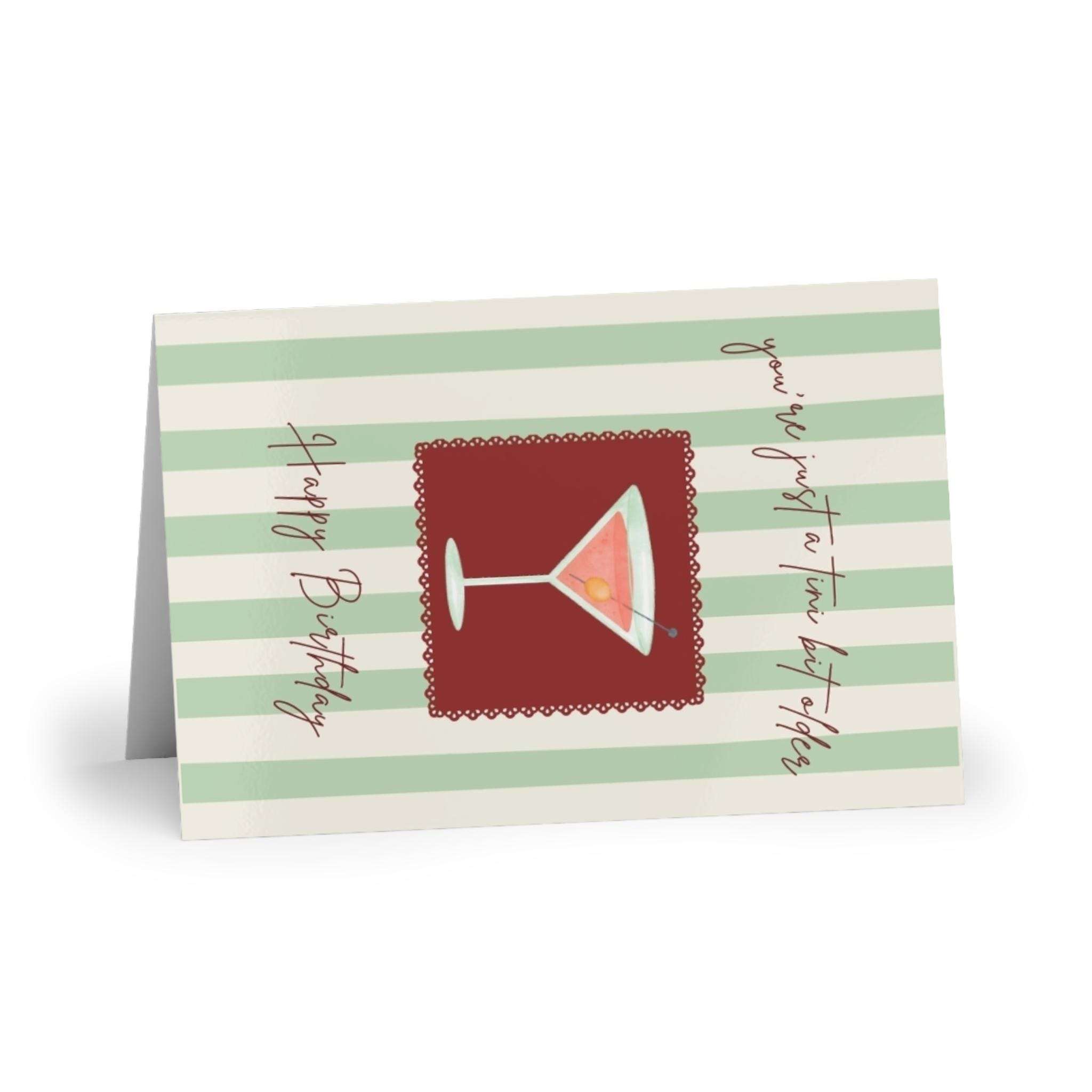 Martini Cocktail Birthday Card | Greeting Card - Etsy